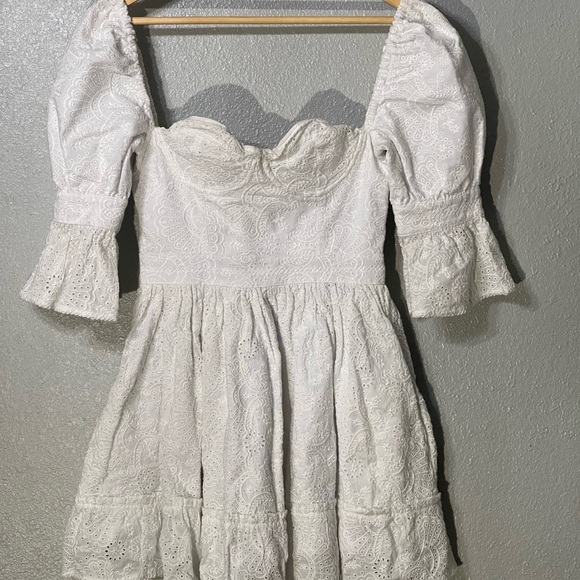 NWT Agua By Agua Bendita Cedro Lace Bustier Mini Dress - Size S - Picture 2 of 9